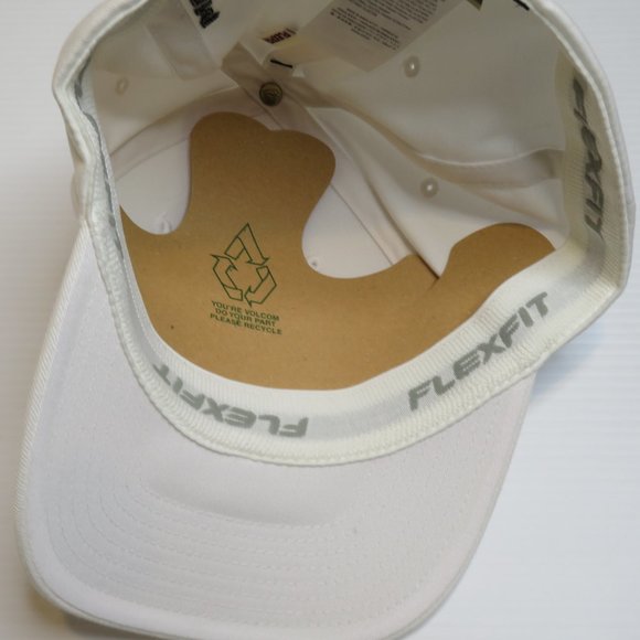 Volcom Mens Full Stone Flexfit Cap L / XL Xfit White New Hat - Picture 4 of 11